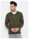 98 Degree North Green V Neck Sweater Single