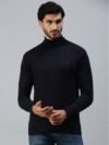 98 Degree North - Navy Blue Woollen Blend Men's Pullover Sweater ( Pack of 1 )