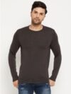 98 Degree North Woollen Blend Round Neck Men's Full Sleeves Pullover Sweater - Brown ( Pack of 1 )