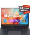 Ram  4GB Rom 256GB  15.6" Laptop Computer 2.4G/5.0G Wifi Bluetooth