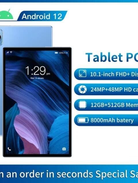 10.1 Inch Tablet Android Qualcomm Processor 8000mAh