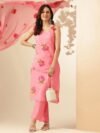 Anouk Floral Printed Regular Phulkari Pure Cotton Kurta ,Trousers & Dupatta