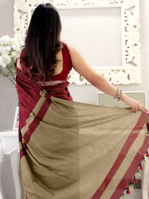 Mandara Pure Cotton Saree - Image 3