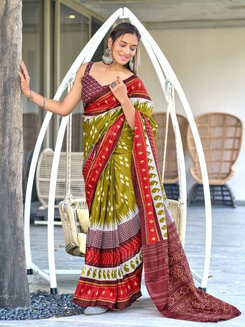 Mandara Pure Cotton Saree