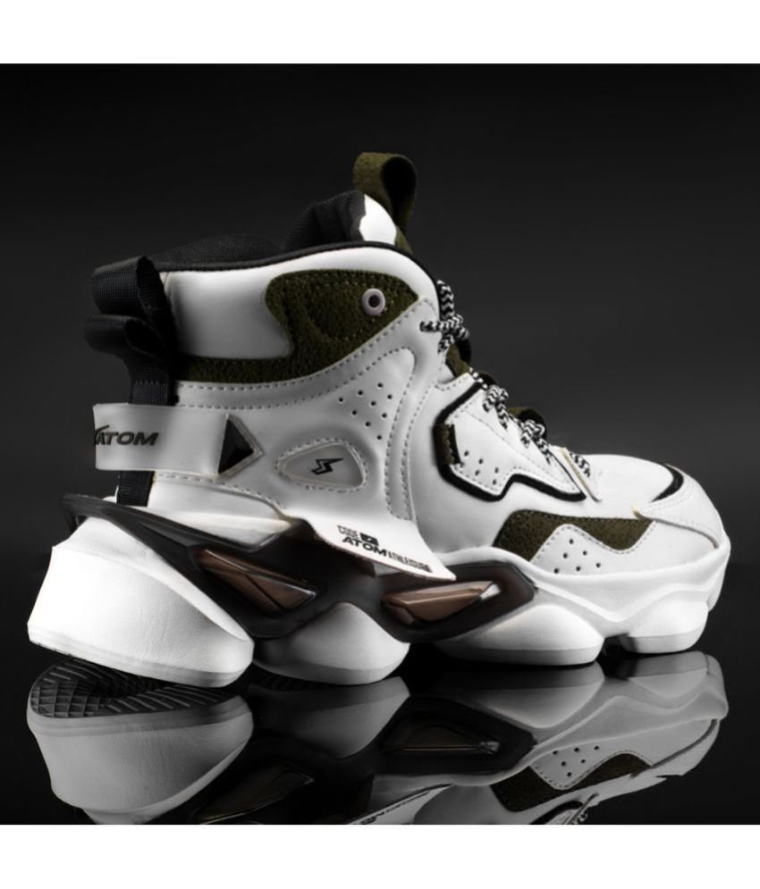 atom Bulldozer White Men's Sneakers