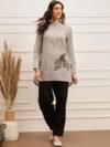 BARARA ETHNIC Band Collar Straight Kurta