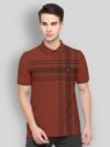 BULLMER - Maroon Cotton Blend Regular Fit Men's Polo T Shirt ( Pack of 1 )