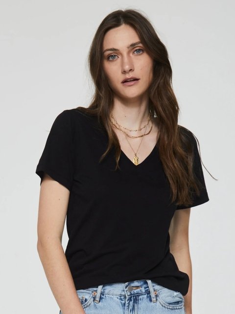 COLOR CAPITAL V-Neck Casual T-Shirt