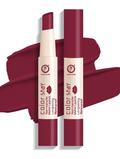 Colors Queen Color Stay Non Transfer Long Lasting Matte Lipstick (Sexy Red) 2.1g