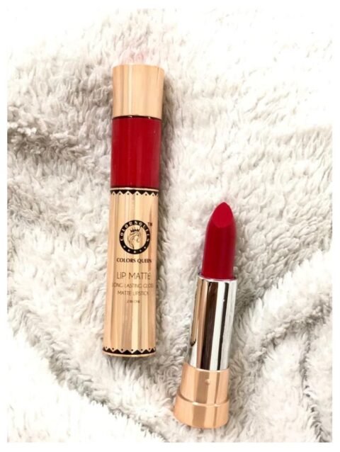 Colors Queen Lip Matte 2 in 1 Long Lasting Matte Lipstick (Rich Red)