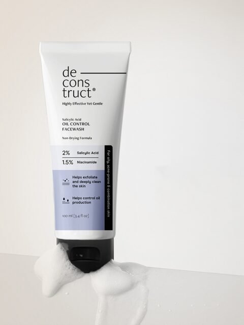 Deconstruct Oil Control Face Wash with Salicylic Acid & Niacinamide - Oil Control- 100ml