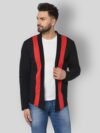 Glito - Black Cotton Men's Cardigans Sweater ( Pack of 1 )
