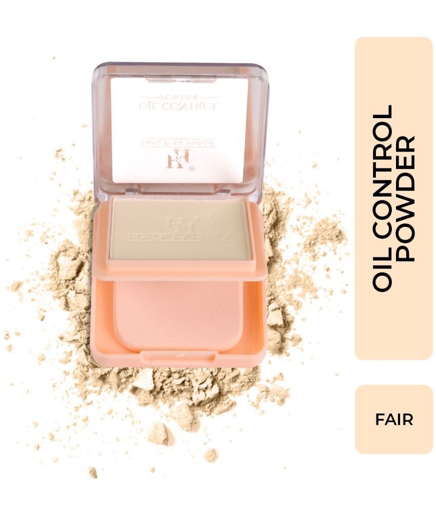 Half N Half Oil Control Pressed Makeup Face Pressed Powder, Fair-01 (10gm)
