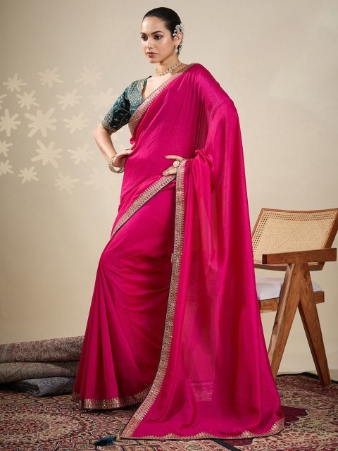 House of Pataudi Embellished Embroidered Saree