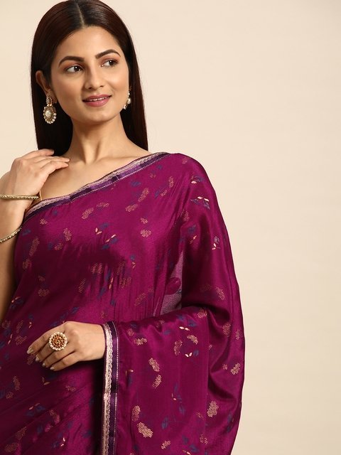 Indian Women Floral Printed Saree