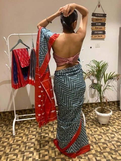 JAINICA Pure Cotton Saree - Image 3