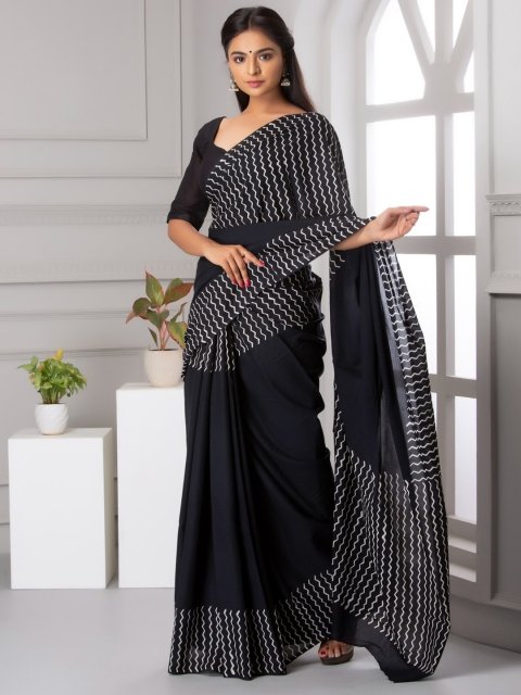 Mandara Pure Cotton Saree - Image 3