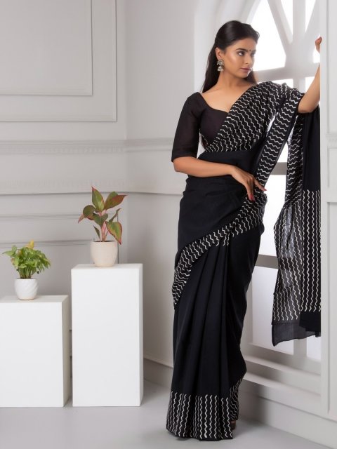 Mandara Pure Cotton Saree - Image 4