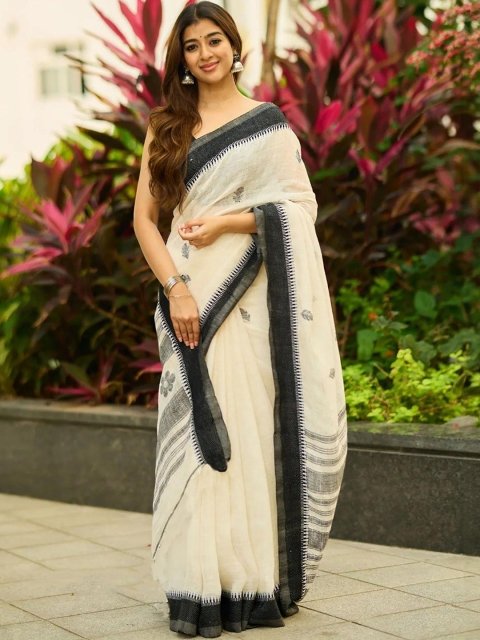 Mandara Woven Design Silk Blend Designer Saree