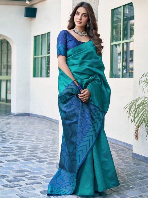 Mandara Woven Design Silk Blend Saree - Image 2