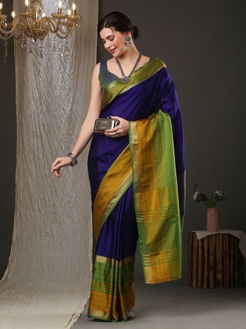 Mandara Zari Taant Designer Saree