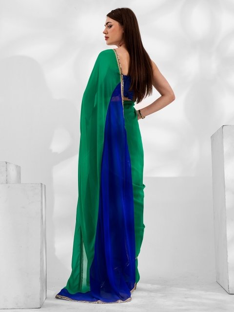 Kalista Gotta Patti Embellished Pure Georgette Saree - Image 3
