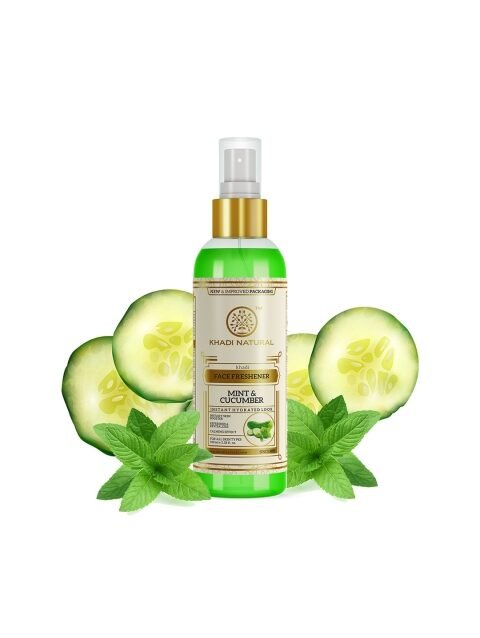 Khadi Natural Mint Cucumber Face Spray to Refresh Skin