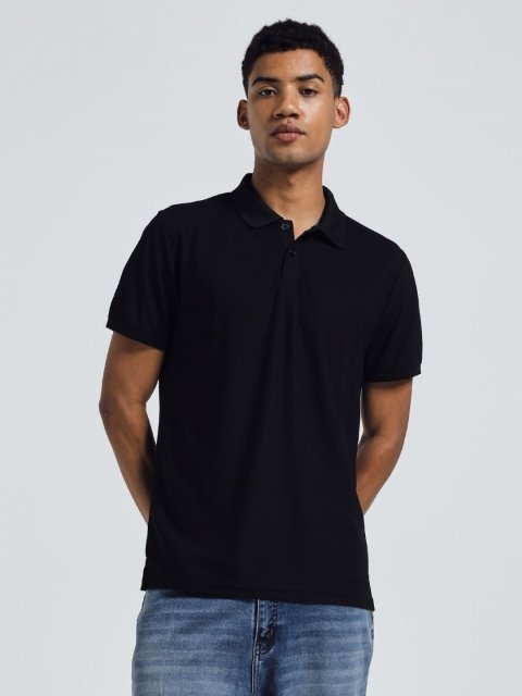 KOR Men Polo Collar Pockets Slim Fit T-shirt