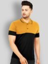 Leotude - Mustard Cotton Blend Regular Fit Men's Polo T Shirt ( Pack of 1 )