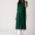Libas Women Green Embroidered Straight Kurta