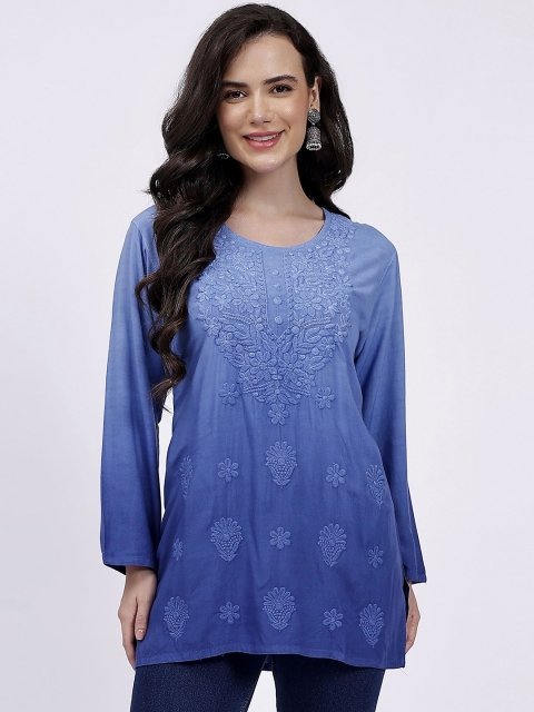 NAZAQAT ETHNIC INDIA Ethnic Motifs Embroidered Thread Work Thread Work Kurti
