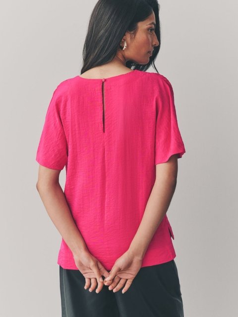 NEXT Pack Of 2 Abstract Printed Extended Sleeves Boxy Top - Image 3