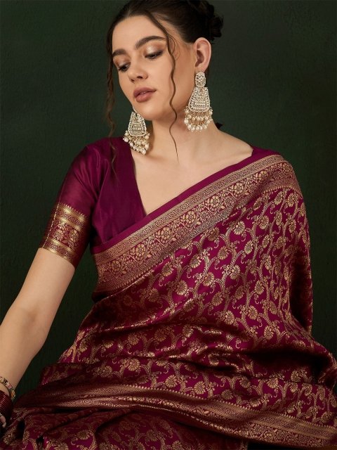 Sangria Woven Design Saree With Blouse Piece