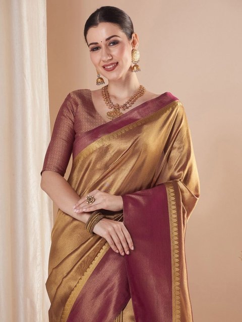 Saree mall Zari Tissue Banarasi Sarees