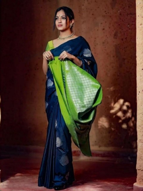 SHOP DROP Woven Design Pure Silk Designer Banarasi Saree