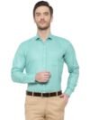 SREY - Cotton Blend Slim Fit Mint Green Men's Casual Shirt ( Pack of 1 )