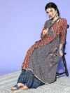 STREET 9 Chic Rust Ethnic Motifs Angrakha Kurta