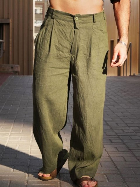 New x Revolte Men Solid Mid-Rise Regular Trousers