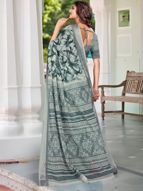 Suha Pure Cotton Saree - Image 4