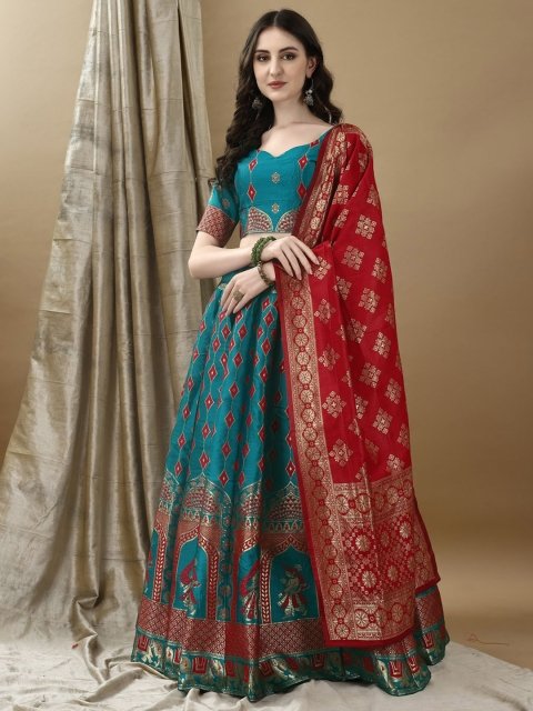 Nakshatra STUDIO Ready to Wear Lehenga & Unstitched Blouse With Dupatta