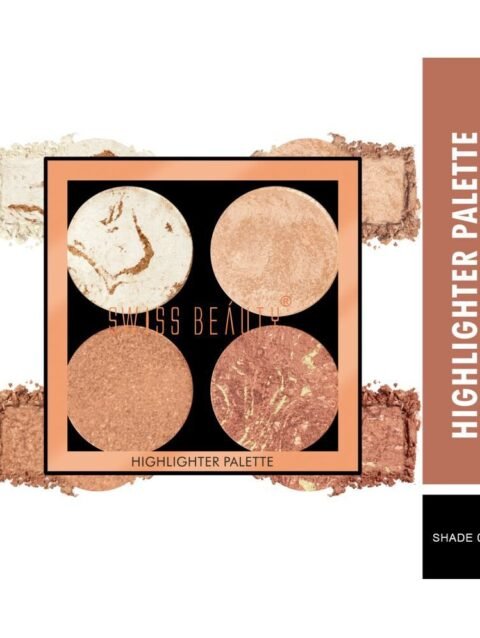 Swiss Beauty Highlighter Palette (Shade-01), 10gm