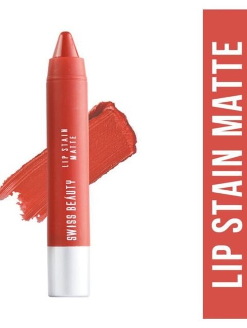 Swiss Beauty Lip Stain Matte Lipstick Lipstick (Apricot), 3.4gm