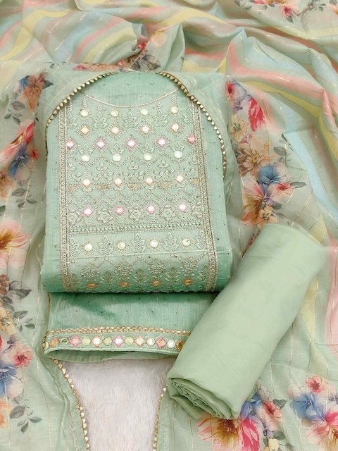 TAVAS Embroidered Unstitched Dress Material