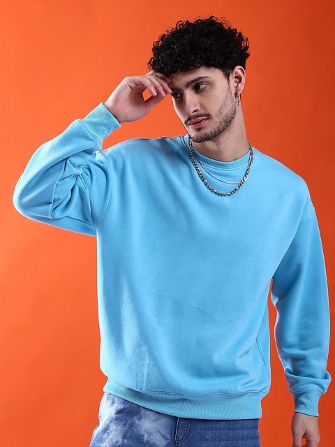 New Indian Garage Co Round Neck Long Sleeves Oversized Sweatshirt