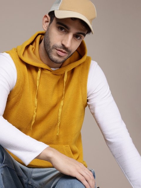 New Life Co. Fleece Sleeveless Hooded Sweatshirt