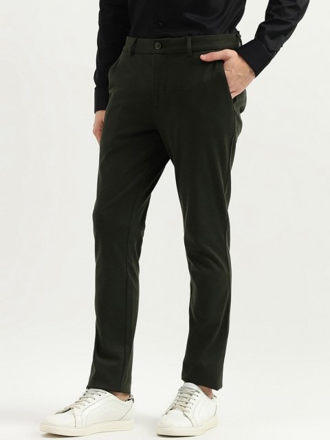 United Colors of Benetton Men Slim Fit Mid Rise Trousers - Image 2
